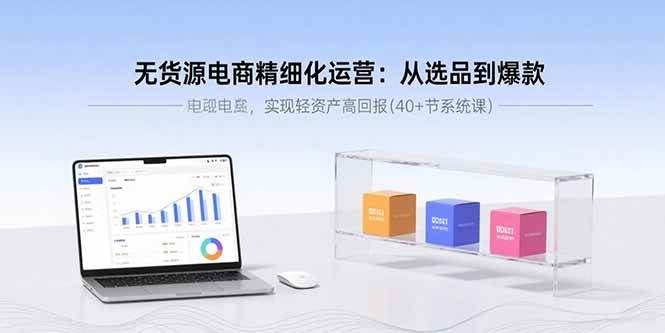 （15896期）无货源电商精细化运营：从选品到爆款，实现轻资产高回报(40+节系统课)网创-网赚-兼职-副业天辰网创