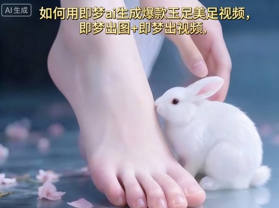 如何用即梦ai生成爆款玉足美足视频，即梦出图+即梦出视频，快速涨粉网创-网赚-兼职-副业天辰网创