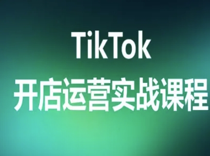 TikTok开店运营实战课程，TK跨境电商实操全流程网创-网赚-兼职-副业天辰网创