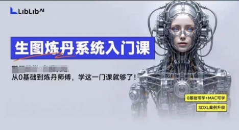 LibLibAI哩布哩布生图炼丹系统入门课，从生图到炼丹，只学这一门就够了网创-网赚-兼职-副业天辰网创