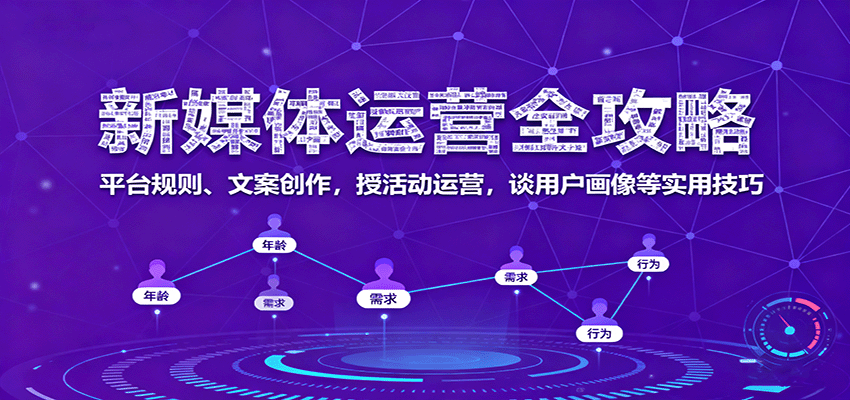 新媒体运营全攻略：平台规则、文案创作，授活动运营，谈用户画像等实用技巧网创-网赚-兼职-副业天辰网创