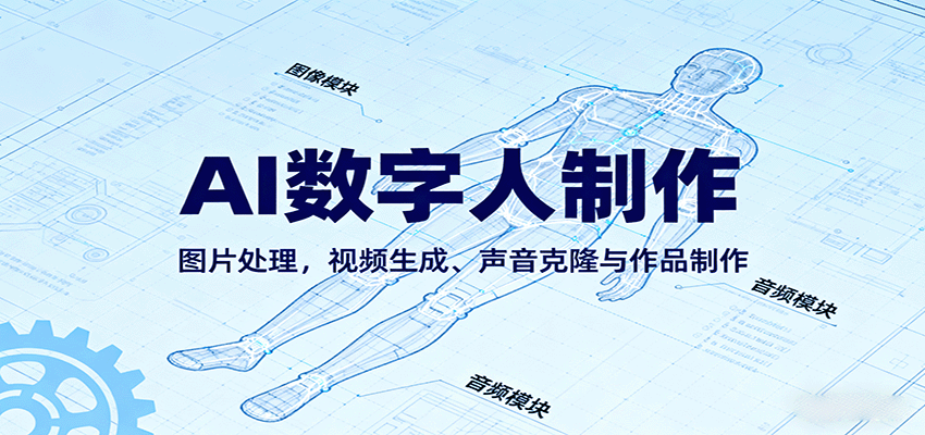 AI永生数字人制作教程：图片处理，视频生成、声音克隆与作品制作网创-网赚-兼职-副业天辰网创