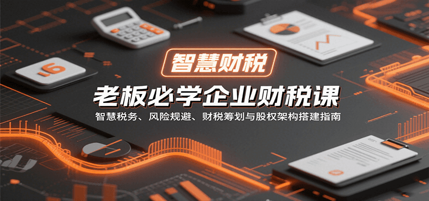 老板必学企业财税课：智慧税务、风险规避、财税筹划与股权架构搭建指南网创-网赚-兼职-副业天辰网创