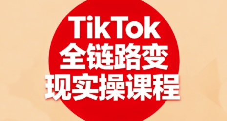 TikTok全链路变现实操课程，全方位助力学员掌握TK变现技能网创-网赚-兼职-副业天辰网创