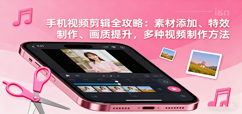 手机视频剪辑全攻略：素材添加、特效制作、画质提升，多种视频制作方法网创-网赚-兼职-副业天辰网创