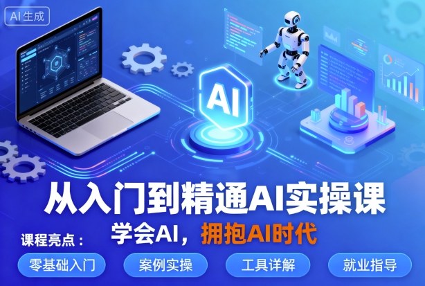 从入门到精通AI实操课，学会AI，拥抱AI时代网创-网赚-兼职-副业天辰网创